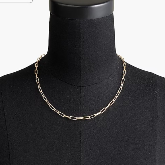 J crew T-bar paper-clip link chain necklace - Picture 1 of 3